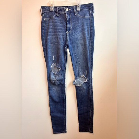 Hollister Blue High Rise Jean Legging (f) - Picture 5 of 6